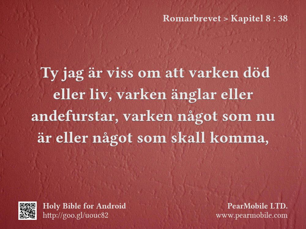 Romarbrevet, Kapitel 8:38